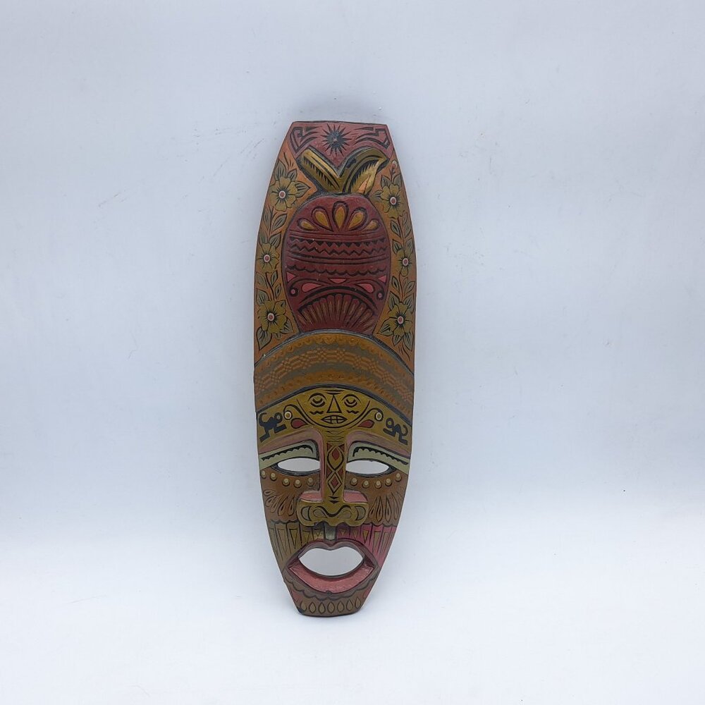 Wooden Colombian Mask San Andres